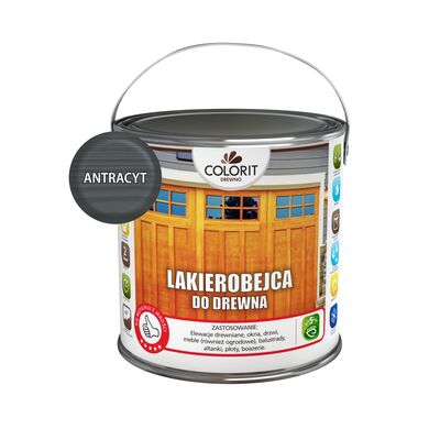 Colorit Drewno Lakierobejca do drewna Antracyt 2,5 l