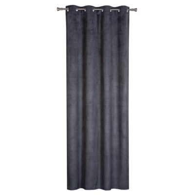 Zasłona z kółkami GRATER 140 x 260 cm ciemnoszary