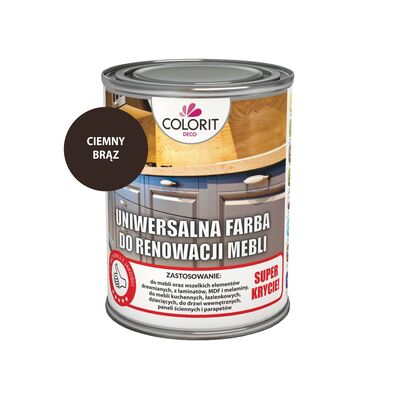 Farba do renowacji mebli brąz 0,75 l Colorit