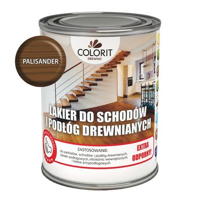 Colorit Drewno Lakier do schodów i podłóg drewnianych Palisander 0,75 l