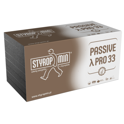 STYROPMIN Płyta standardowa PASSIVE PRO 33 gr.150 gładka 500 x 1000