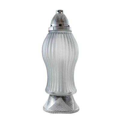 Znicz Z-490 led 34,5 cm srebrny