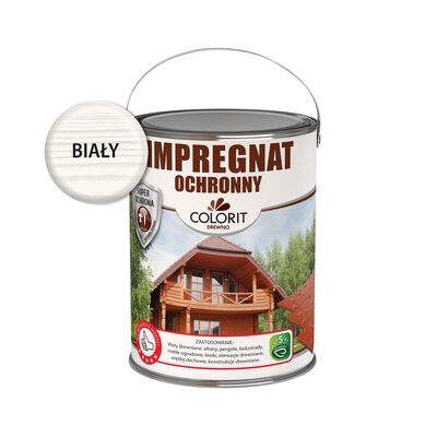 Colorit Drewno Impregnat ochronny biały 4,5 l