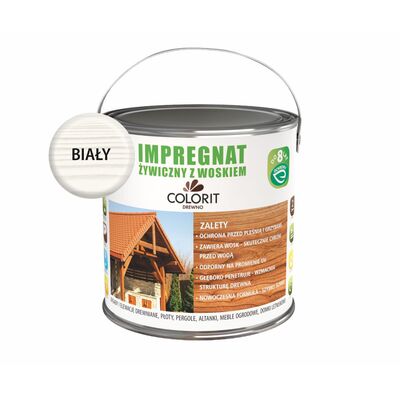 Colorit Drewno Impregnat żywiczny z woskiem Biały 2,5 l