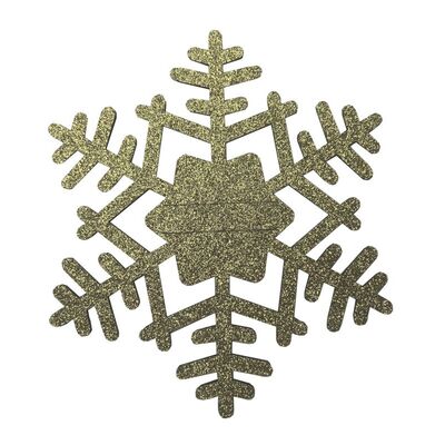 Podkładka filcowa na sztućce SNOWFLAKE śr. 21 cm antyczne złoto