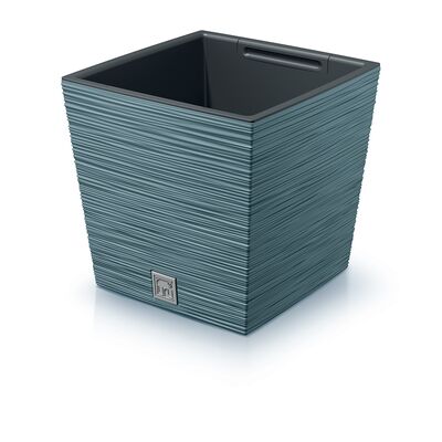 Doniczka FURU SQUARE LOW niebieski skandynawski 24 x 24 x 23,5 cm