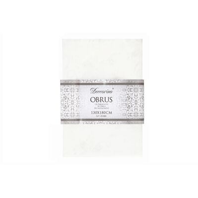 Obrus biały 130 x 180 cm Deccorino