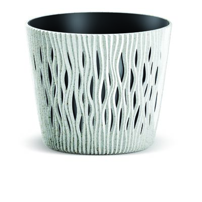 Doniczka SANDY ROUND 18,9 cm biały ECO