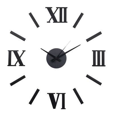 Zegar naklejany STICKER TULUS śr. 100 cm czarny