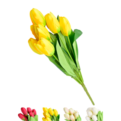 Bukiet tulipanów 7 główek 33 cm mix kolorów