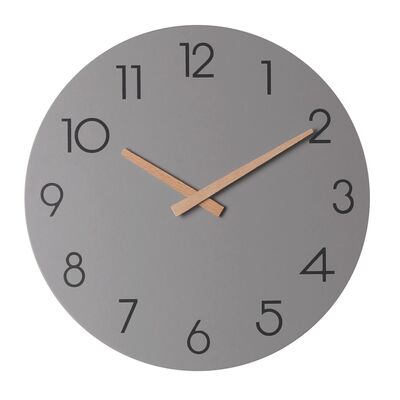 Zegar ścienny DIEGO2 śr.30 x 4 cm szary