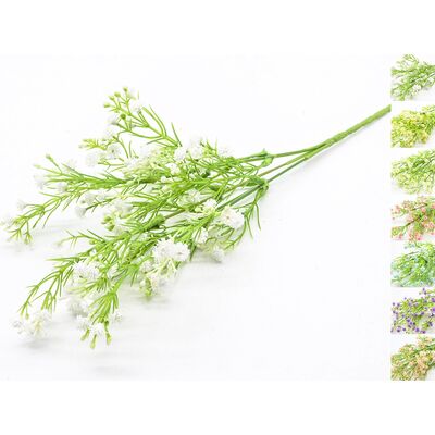 Bukiet gipsówki 5 główek 35 cm mix kolorów