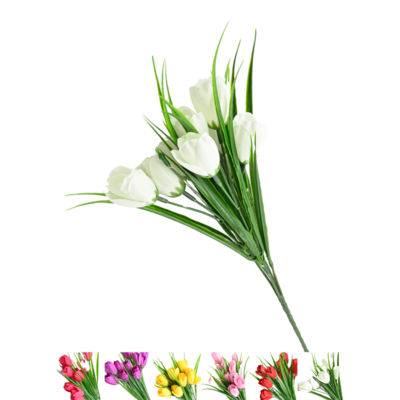 Bukiet krokusów 5 główek 30 cm mix kolorów