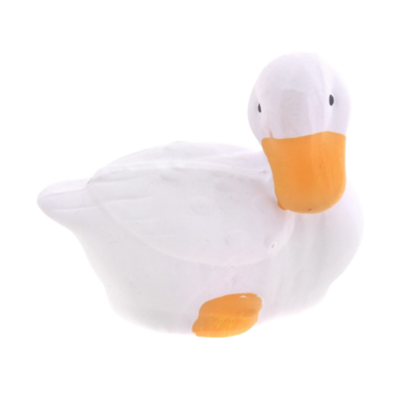 Figurka ceramiczna ogorodowa gęś 11,5 x 11,5 cm mix wzorów