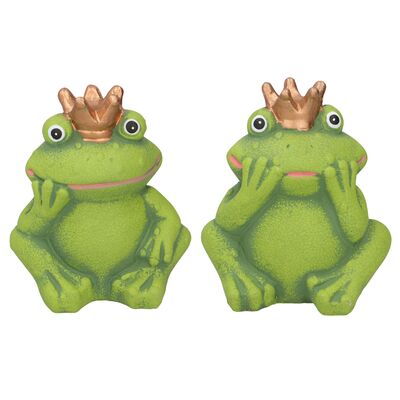 Figurka ceramiczna żaba w koronie 7 x 16,5 cm mix wzorów