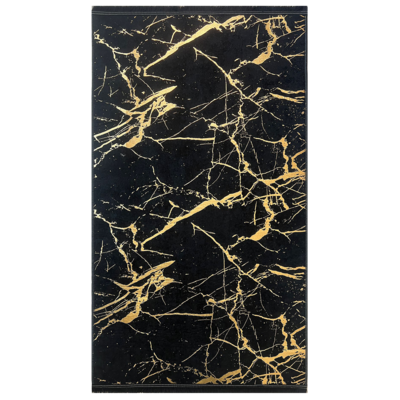 Dywan drukowany NEVA petra folia 60 x 100 cm czarno-złoty