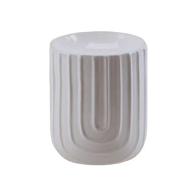 Kominek ceramiczny 7,5 x 8 cm biały