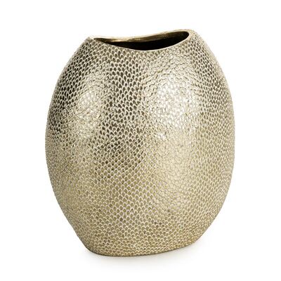 Wazon dekoracyjny ELVIN01, 18 x 12 x 20 cm szampański