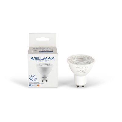 Żarówka LED GU10 1,2 W barwa zimna Wellmax