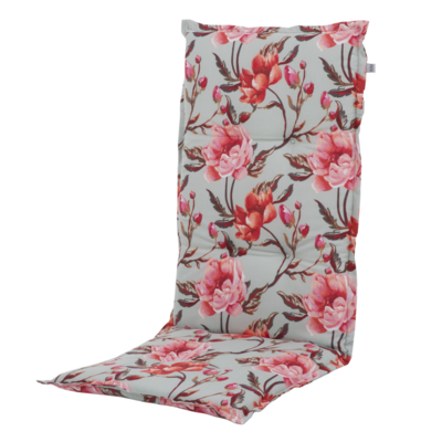 Poduszka na fotel wysoki K4 117 x 50 cm w kwiaty