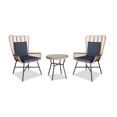 Zestaw mebli Havana czarno-brązowy