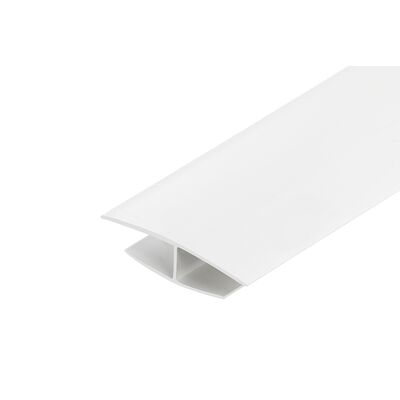 Listwa łącząca H do paneli ściennych PVC 3 m biała Cezar