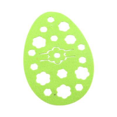 Komplet podkładek filcowych Pisanka 15 x 22 cm 4 szt. zielony/żółty