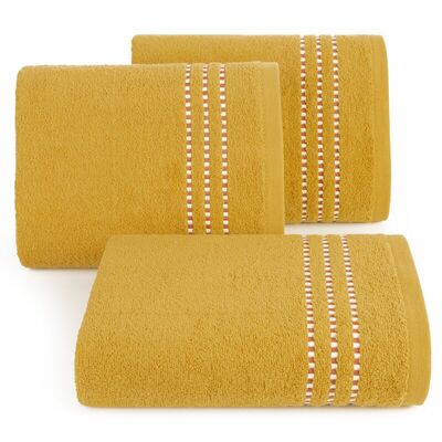 Ręcznik kąpielowy Fiore 30 x 50 cm musztardowy