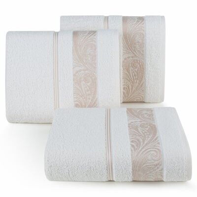 Ręcznik kąpielowy Sylwia 70 x 140 cm kremowy