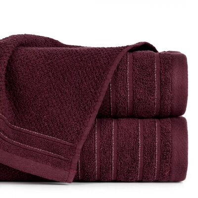 Ręcznik kąpielowy Glory 50 x 90 cm bordowy