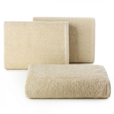 Ręcznik kąpielowy gładki 30 x 50 cm beżowy