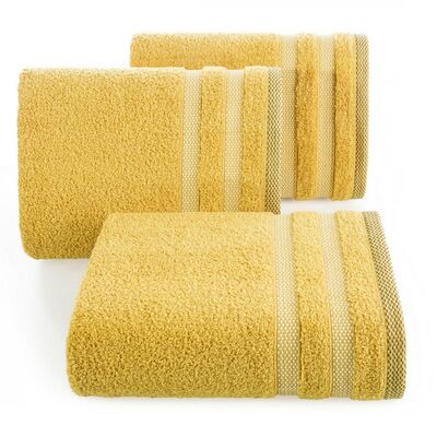 Ręcznik kąpielowy Riki 30 x 50 cm musztardowy
