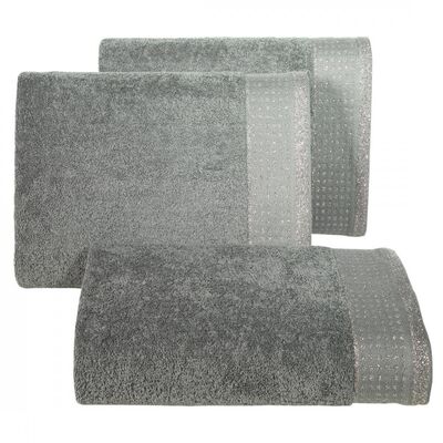 Ręcznik frotte Luna 70 x 140 cm stalowy