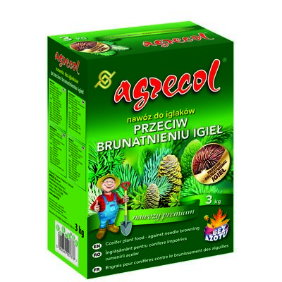 Nawóz do iglaków przeciw brunatnieniu igieł 3 kg Agrecol