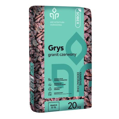 Sobex Grys granit czerwony 20 kg (8-16)