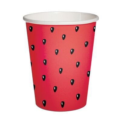 Kubki papierowe 0,25 l Watermelon Eco 10 szt.