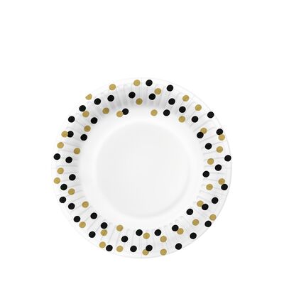 Talerze papierowe okrągłe 18 cm Confetti Eco 10 szt.