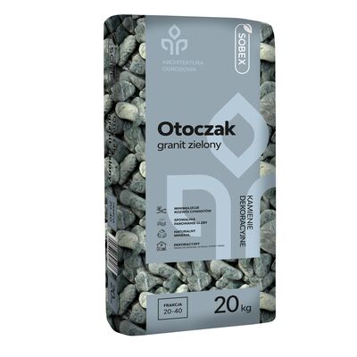 Sobex Otoczak granit zielony 20kg (20-40)