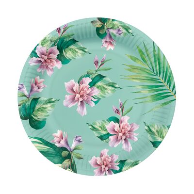 Talerze papierowe okrągłe 23 cm Exotic Chameleon 10 szt.