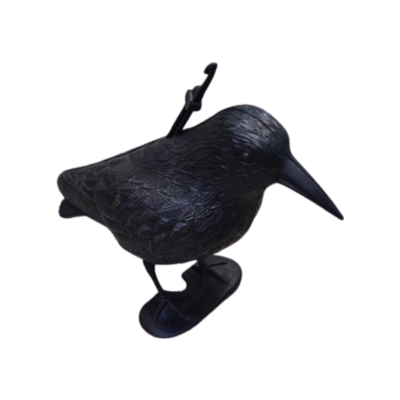 Figurka plastikowa kruk 17 x 30 cm czarna