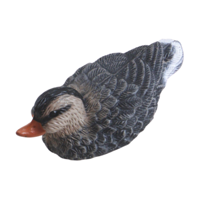 Figurka plastikowa kaczka 25 x 20 cm brązowa