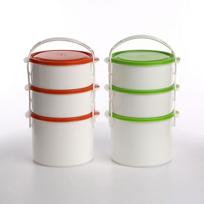 Menażka 2 x 1,2 l + 1,5 l mix kolorów