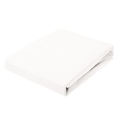 Prześcieradło frotte 140 x 200 cm biały