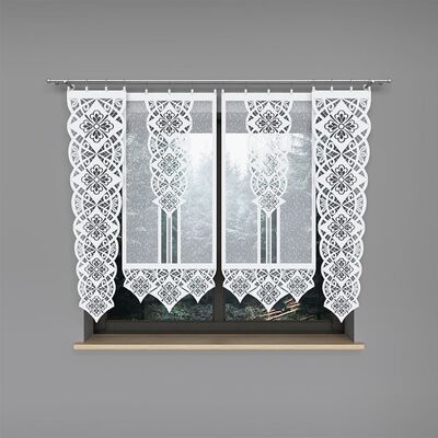 Firana panelowa Klaudia 140 x 37 cm biały