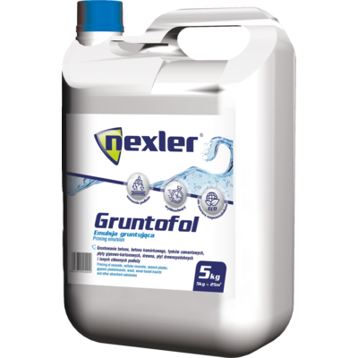 Grunt akrylowy Gruntofol 5 kg Nexler