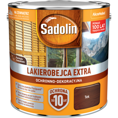 Sadolin Lakierobejca Ochronno-Dekoracyjna Extra Tikowy 2,5 l