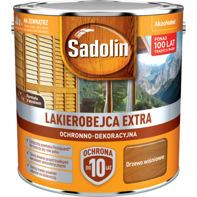 Sadolin Lakierobejca Ochronno-Dekoracyjna Extra Drzewo Wiśniowe 2,5 l