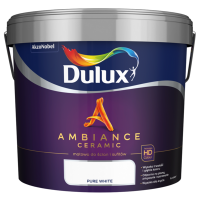 Dulux Farba ceramiczna AMBIANCE CERAMIC Pure White 9 l