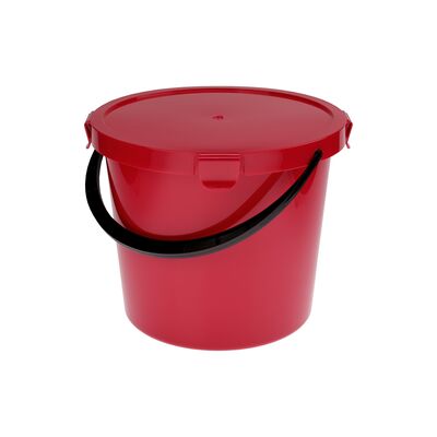 Wiadro z pokrywą Berry 10 l czerwone