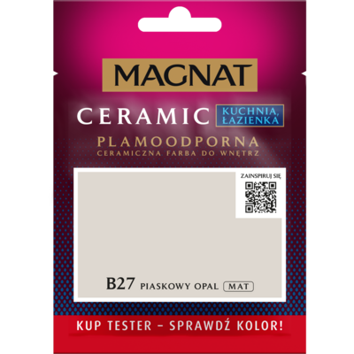 MAGNAT Farba ceramiczna KitchenBathroom tester piaskowy opal B27 30 ml